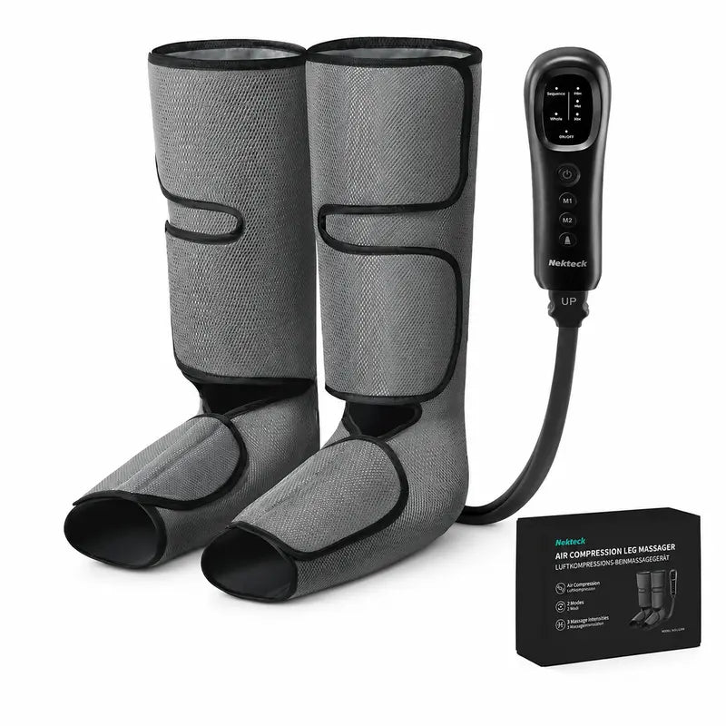 Nekteck Air Compression Leg Massager – 3 Massage Levels with Auto Shut-Off