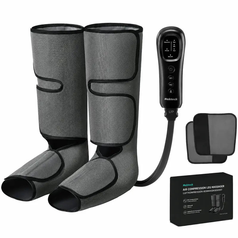 Nekteck Air Compression Leg Massager – 3 Massage Levels with Auto Shut-Off