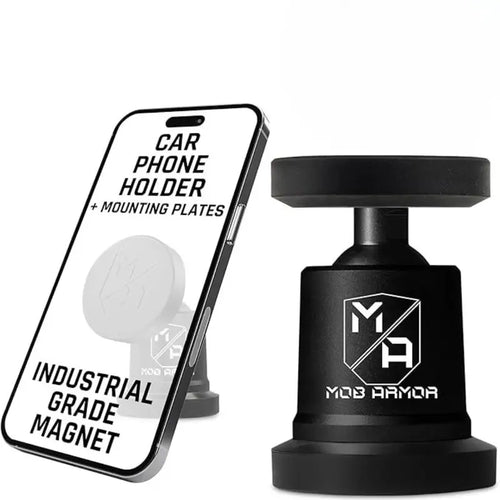 Universal Magnetic Dashboard Phone Mount, Billet Aluminum Body, Dual 90lb Magnets