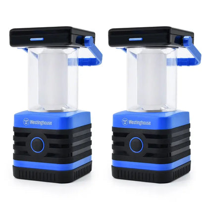 Westinghouse 1000-Lumen Solar LED Lantern – Rechargeable Camping Light with 5 Modes & Power Bank