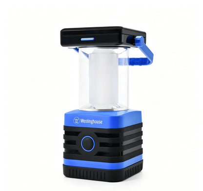 Westinghouse 1000-Lumen Solar LED Lantern – Rechargeable Camping Light with 5 Modes & Power Bank