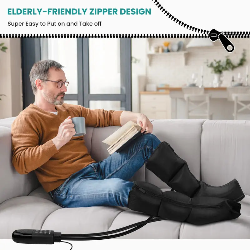 Nekteck Air Compression Leg Massager – 3 Massage Levels with Auto Shut-Off