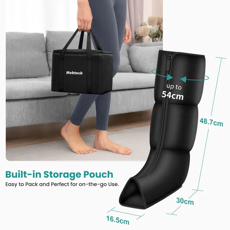 Nekteck Air Compression Leg Massager – 3 Massage Levels with Auto Shut-Off