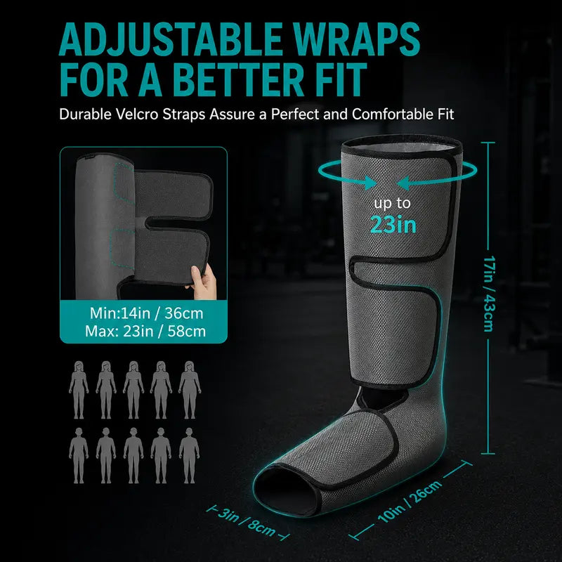Nekteck Air Compression Leg Massager – 3 Massage Levels with Auto Shut-Off