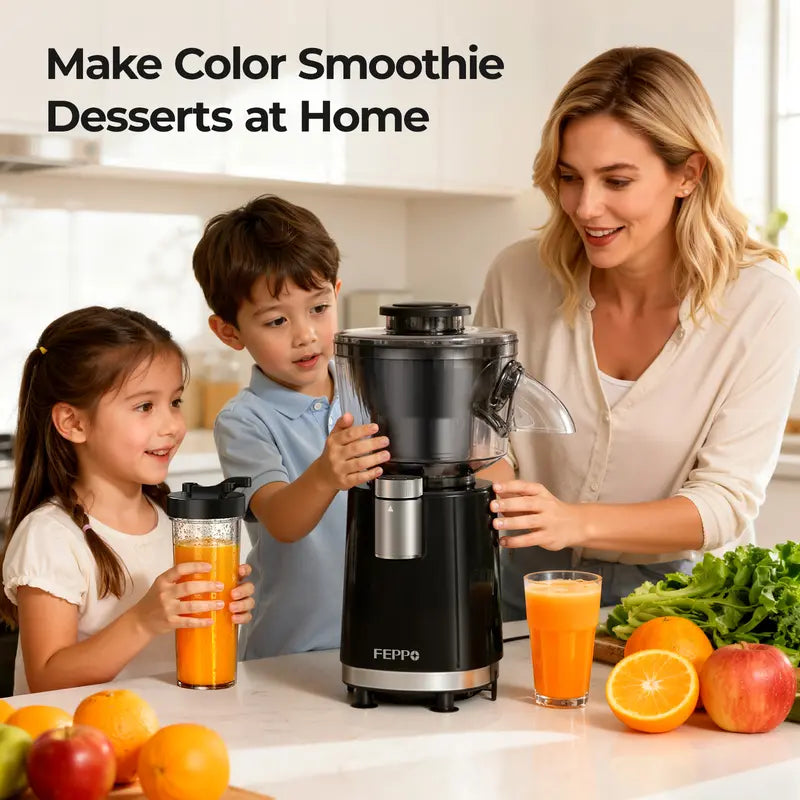 FEPPO 2-in-1 Snow Cone & Smoothie Maker – 700W Shaved Ice & Frozen Drink Blender