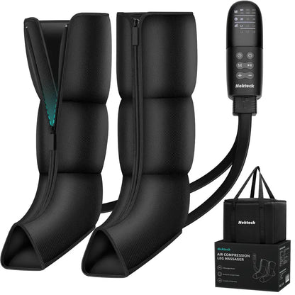 Nekteck Air Compression Leg Massager – 3 Massage Levels with Auto Shut-Off