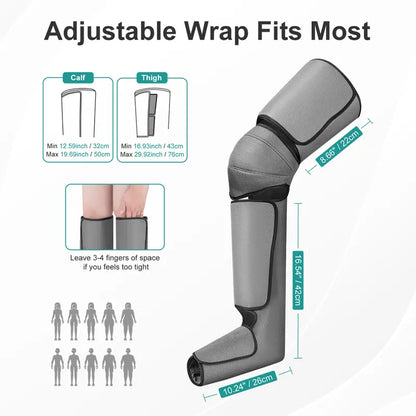 Nekteck Air Compression Leg Massager – 3 Massage Levels with Auto Shut-Off