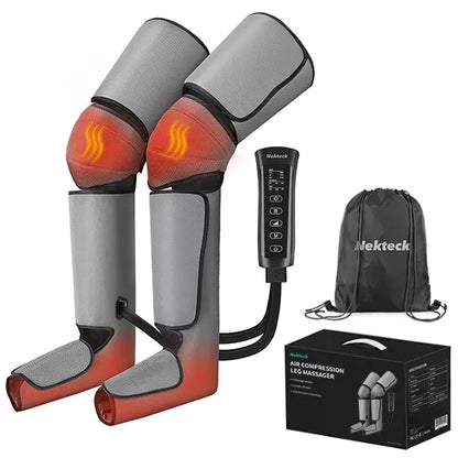 Nekteck Air Compression Leg Massager – 3 Massage Levels with Auto Shut-Off