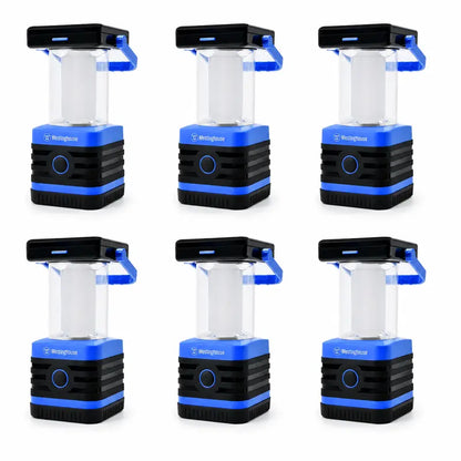 Westinghouse 1000-Lumen Solar LED Lantern – Rechargeable Camping Light with 5 Modes & Power Bank