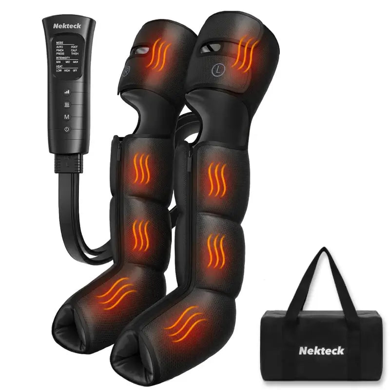 Nekteck Air Compression Leg Massager – 3 Massage Levels with Auto Shut-Off