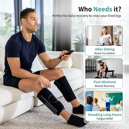 Nekteck Air Compression Leg Massager – 3 Massage Levels with Auto Shut-Off