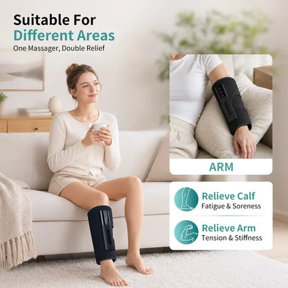 Nekteck Air Compression Leg Massager – 3 Massage Levels with Auto Shut-Off