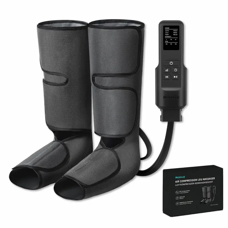 Nekteck Air Compression Leg Massager – 3 Massage Levels with Auto Shut-Off