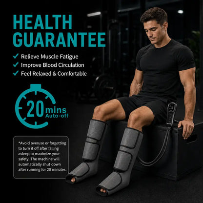 Nekteck Air Compression Leg Massager – 3 Massage Levels with Auto Shut-Off