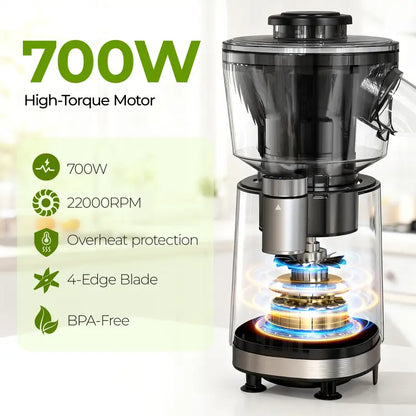 FEPPO 2-in-1 Snow Cone & Smoothie Maker – 700W Shaved Ice & Frozen Drink Blender