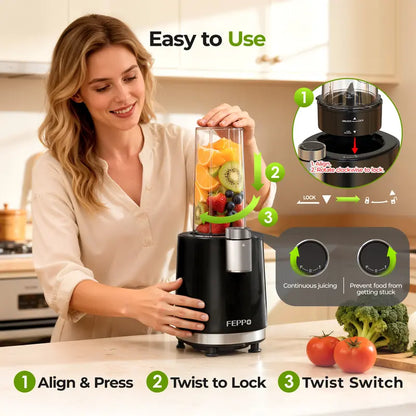 FEPPO 2-in-1 Snow Cone & Smoothie Maker – 700W Shaved Ice & Frozen Drink Blender