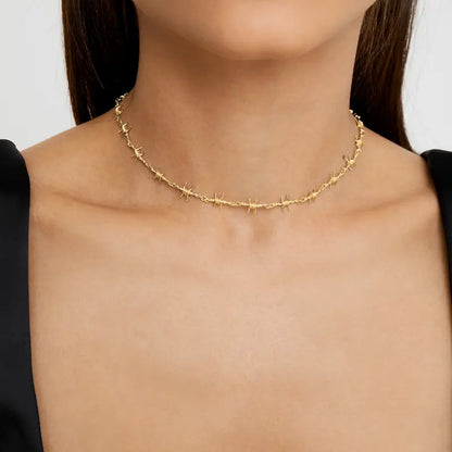 Barbed Wire Choker Necklace – Danielle Guizio x The M Jewelers