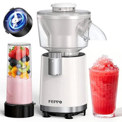 FEPPO 2-in-1 Snow Cone & Smoothie Maker – 700W Shaved Ice & Frozen Drink Blender